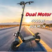 Dual Motor Electric Scooter Foldable 4000W 80KM/H Off Road 70KM