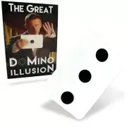 Pro THE GREAT DOMINO ILLUSION Stage Magic Trick Dots Spots Move Dubious Card Gag