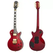 Epiphone Alex Lifeson Les Paul Custom Axcess Quilt Ruby Electric Guitar w/Case
