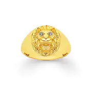 9ct Diamond Lion Ring