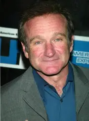 Robin Williams at 2002 Tribeca Film Festival Insomnia Premiere at - Old Photo