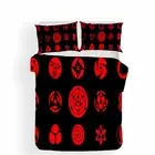Naruto Sharingan Single/Double/Queen/King Bed Doona/Quilt/Duvet Cover Set Linen