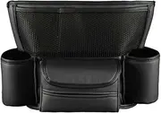 Car Storage Bag Between Seats Netting Pocket Car Handbag Holder Auto Accessories Interior Storage Bag - Black/