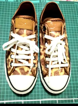 CONVERSE ALL STAR亮片豹紋帆布鞋