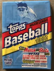 1992 Topps Pack Alvaro Espinoza Yankees / Cliff Floyd Expos Rookie Draft Pick RC