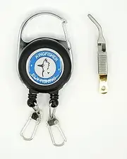 Kingfisher Fly Fishing Double Zinger Retractor with Tweezer