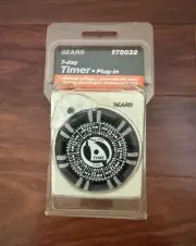 Sears 7-day Timer Plug In multi- Setting 975032- Sealed in original package