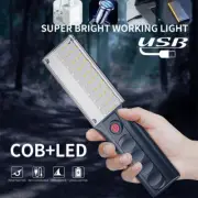 Camping Lantern 5 Mode LED COB Work Light Magnetic Flashlight Lamp Rechargeable