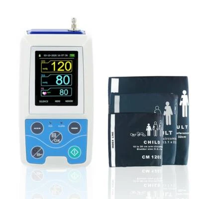 24h NIBP Ambulatory Blood Pressure Monitor Arm+PC Software+3 Cuffs ABPM50 CONTEC