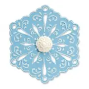 Sizzix Bigz Snowflake #4 die with bonus Emboss #657366 Retail $19.99 Retired