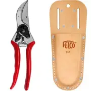 F-2 Classic Manual Hand Pruner WITH Felco F-910 Leather Holster for Pruning S...