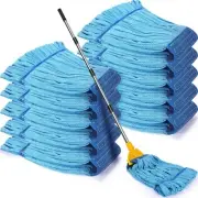 Lallisa 10 Pcs Commercial Mop Head Replacement Tube Microfiber Mop Heads for