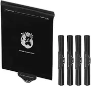 Zekrom Car Trash Bag, 4 Rolls Mini Garbage Bags for Car Trash Can, Trash Bag Disposable for Car Trash Can Bin, Roller Type Trash Can Sets of Garbage Bags (Black)