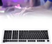 112 Keys Arabic Keyboard Keycaps Minimalist ABS Keycaps for 61 64 68 84 87 96 98 100 104 108 Mechanical Keyboards,Premium Abs Material (Black)