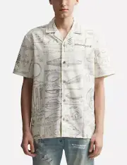 BBC BILLIONAIRE BOYS CLUB BB Woven Encounter Woven Gardenia Shirt