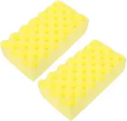 Luxshiny 2pcs Car Wash Sponge Multi Purpose Non Scratch Cleaning Scrubber for Cars Suvs Efficient Honeycomb Structure for Dirt Removal Wax Application Soft Durable Detailing Tool