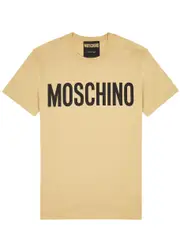 Moschino Logo-print Cotton T-shirt - Camel 52 (IT52 / XL)