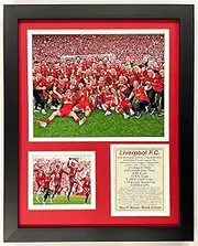 Liverpool F.C. | 2024-2025 English Premier League EPL Champions | Anfield Collectible | Liverpool Football Club Memorabilia | Framed Picture and Photo Collage Gifts | (Clinching Win Pose, 12"x15
