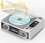 CD Player Portable Bluetooth Desktop CD Players for Home with Speakers Rechargea