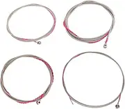 4pcs Bass Strings Metal Replaceable Practical Guitar Strings Replacement for Instrument Accessories