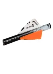 White Quickfletch 2" Hellfire Fletching 6 Pack Orange 6 Count Pack of 1