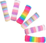 6 Pack Cat Plush Toys Interactive Pillow Toys for Indoor Cats Vibrant Colors for Kitten
