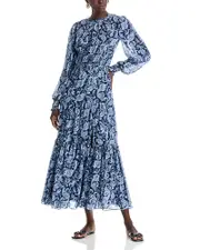 Michael Michael Kors Smock Waist Tiered Maxi Dress