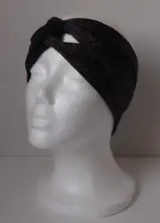 Nike Twist Knot Headband Mixed Mesh Printed Women Black/Black/White