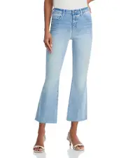 L'Agence Kendra High Rise Cropped Flare Jeans in Dorian