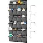 Large Over Door Hanging Shoe Rack 24 Pocket Closet Organizer