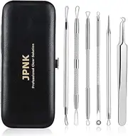 JPNK Blackhead Remover Tools 6 PCS with a Leather bag