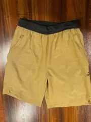 NEW Adidas Axis Knit 3.0 Training Shorts Men's XS Security Zip BRONZE