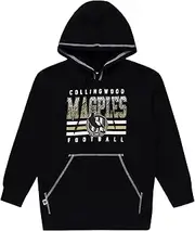 Collingwood Magpies AFL Footy Junior Youths Kids Sketch Hoody