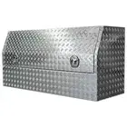 ALUMINIUM CHECKERPLATE TOOL BOX UTE TRAILER STORAGE- HALF OPEN 1.2M/1.45M /1.7M!