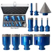 Diamond Core Drill Bit Set 11pcs Diamond Hole Saw Kit for Porcelain Tile Cera...