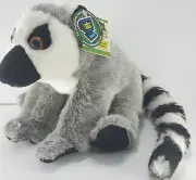 Wild Republic Ring Tailed Lemur Plush Cuddlekins Stuffed Animal NEW 20" Long