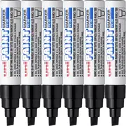 Uni-Ball PX30 Box 6 Paint Marker Chisel Tip 8mm (Bold Black)
