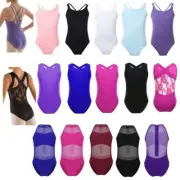 Girls Kids Cotton Tank Dance Leotard Ballet Gymnastics Unitard Jumpsuit Sports