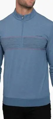 NWT Travis Mathew Splash Of Color Lifestyle Performancr 1/4 Zip Pullover Mens 3X