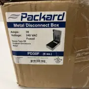 Packard PD30F Metal Disconnect Box Fused A/C Disconnect 30A Box Of 6