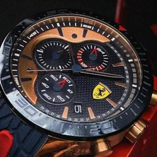【Ferrari 法拉利】FERRARI手錶型號FE00019(寶藍色錶面寶藍色錶殼寶藍矽膠錶帶款)