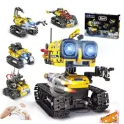 Robot Building Toys for Kids - 5 in 1 Remote- & App-Controlled Robots Toy, RC
