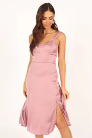 [PUP3] Siobhan Midi Dress - Mauve XS Blush