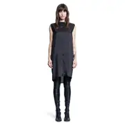[MM6 MAISON MARGIELA] Silk mini dress Black
