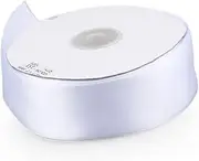 HAMPPLIES Wide White Grosgrain Present Ribbon Curling Ribbon for Crafts Present Wrapping and Hair Bows High Density Material for Any Occasion