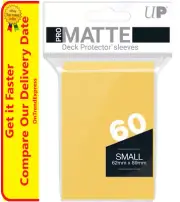 Ultra PRO Matte Deck Protector Sleeves Card Size Yellow 60ct 62 x 89mm