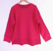 New Autograph Jumper M Plus Size Womens Pink Pullover Zipper Detail Sweater