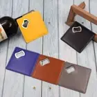 Solid Color Coasters Square Bottle Opener Bar Supplies Cup Mat Restaurants