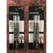 CoverGirl Brow Fill+Define Eye Pencils Rich Brown 505 & 510 Soft Brown (2 Pack)