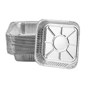 Non-Stick Disposable Air Fryer Aluminum Foil Liners Square 50PCS, Oil-Proof for Multiple Appliances